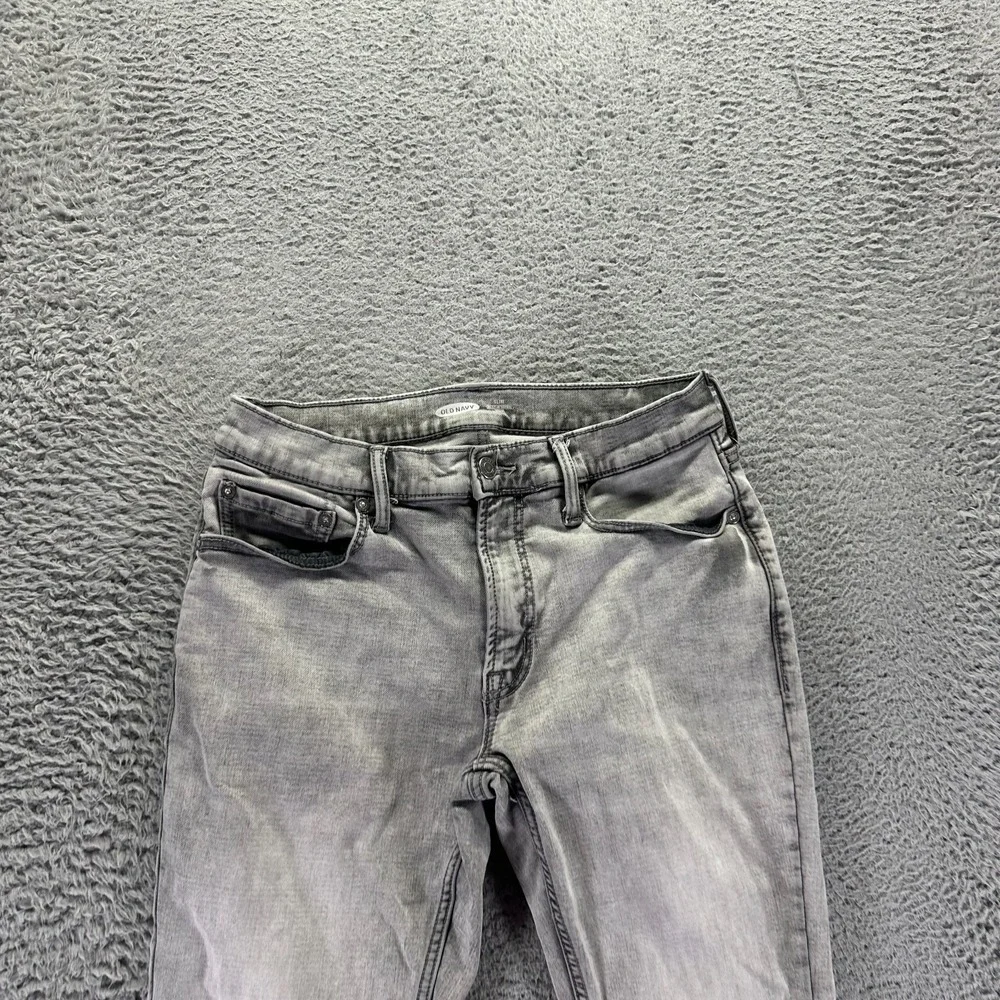 Old Navy Built-In Tough Jeans Mens 30x30 Gray Cotton Denim Straight Leg Slim Fit